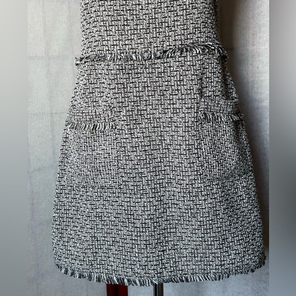 REVOLVE Black and Gray Tweed Dress - Picture 9 of 15